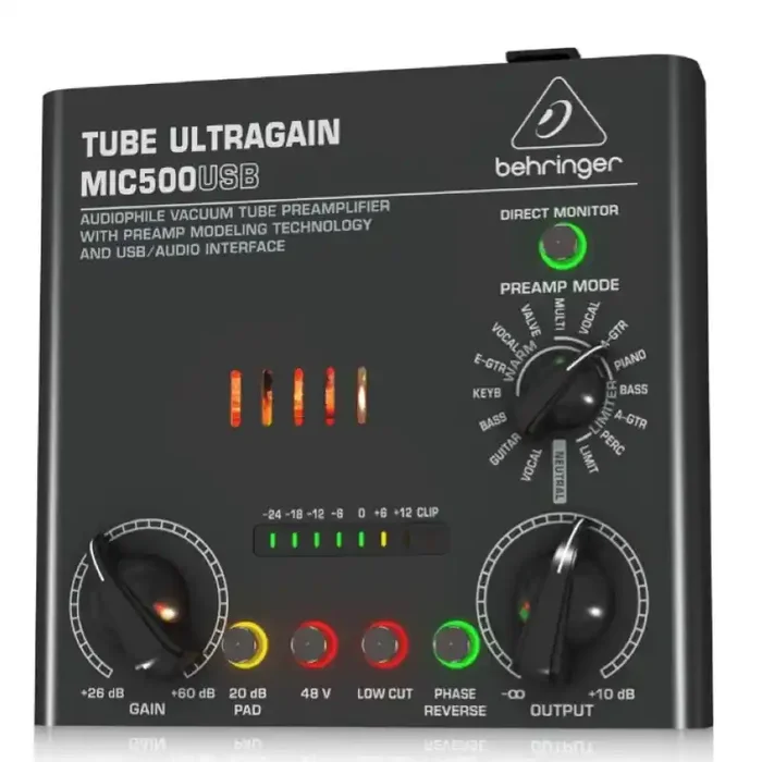 Behringer MIC500 USB Preamplificatore microfonico valvolare