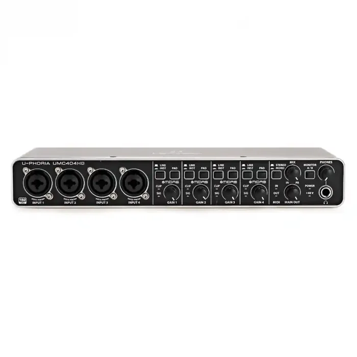Behringer UMC404HD Interfaccia Audio 4×4 MIDI/USB con Preamp Midas e Phantom +48V