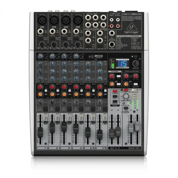 Behringer Xenyx X1204USB Mixer Passivo 12 Ingressi con Effetti