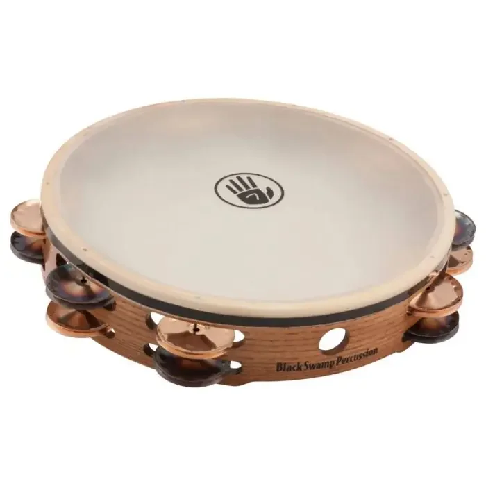 Black Swamp Sound Art TC1S Tamburello 10″ piattini alpacca e bronzo pelle sintetica