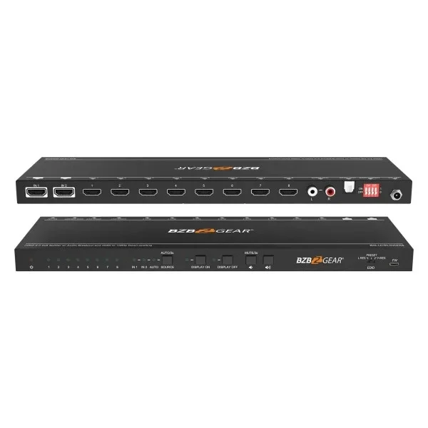 BZBGEAR SPLITTER HDMI 2X4 4K DE EMBEDDER AUDIO