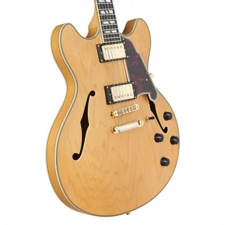 Dangelico Deluxe Dc (with Stop-bar Tailpiece) Satin Honey