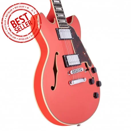 Dangelico Premier Mini Dc (with Stop-bar Tailpiece) Fiesta Red