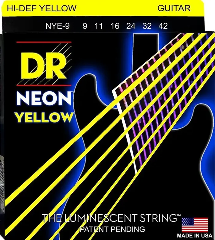 DR Strings NYE-9 Neon E-guitar strings