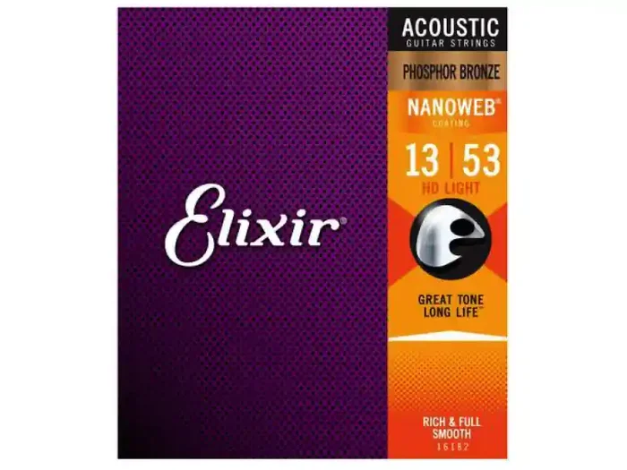 Elixir 16182 Acoustic Phosphor Bronze Nanoweb HD Light All’Ingrosso
