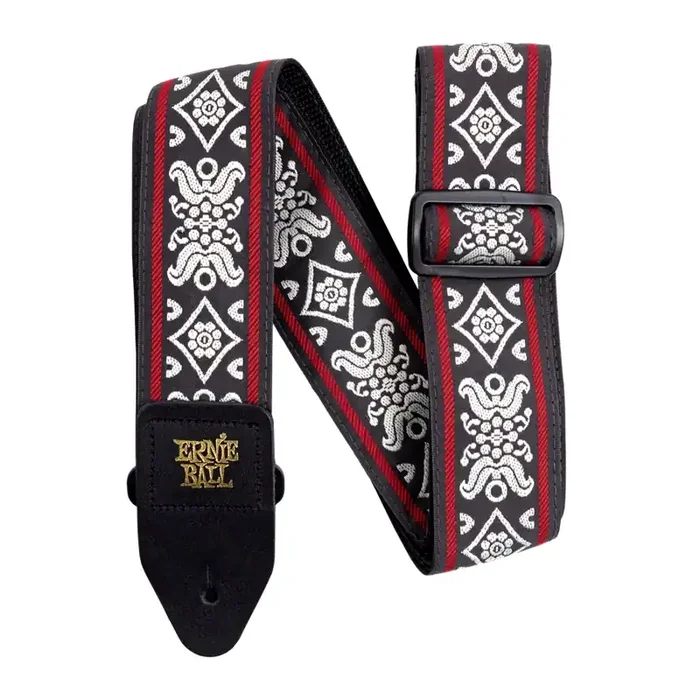 Ernie Ball 4669 Tracolla Blackjack Red Jacquard