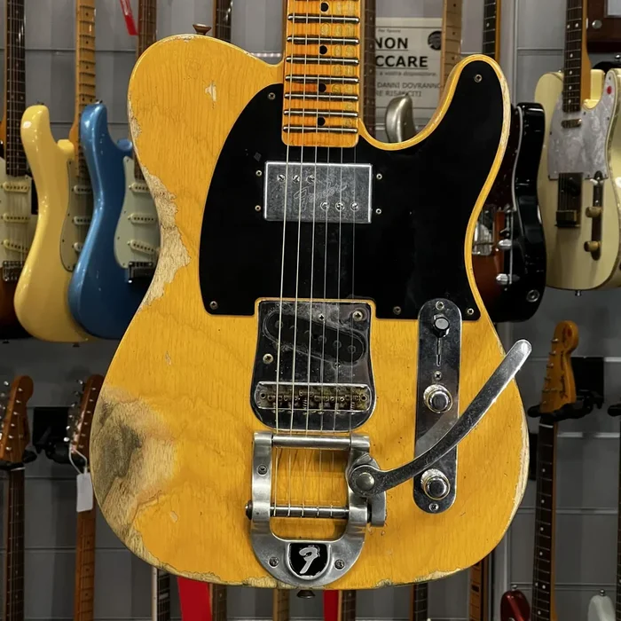 Fender Custom Shop Limited Ltd Telecaster Blackguard Cunife Relic 2021 Aged Butterscotch Blonde