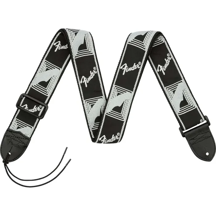 Fender tracolla 2″ Monogrammed Strap, Black/Light Grey/Dark Grey