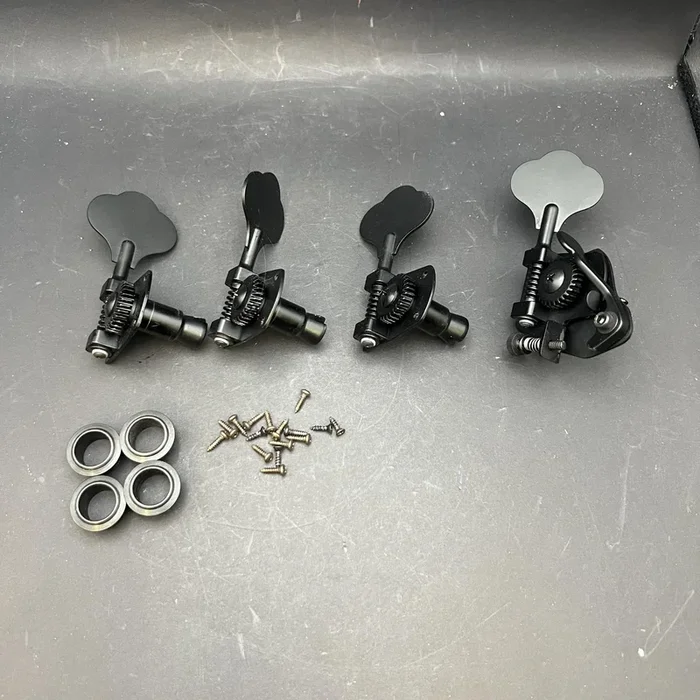 Hipshot D Tuna Black Bt7 + Bass Tuners Set Hb7 Black