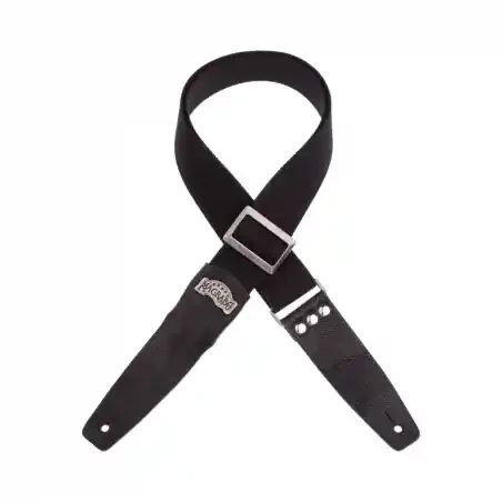 Magrabò Stripe SC Cotton Nero 5 cm terminali Twinkle Nero, fibbia Recta Argento