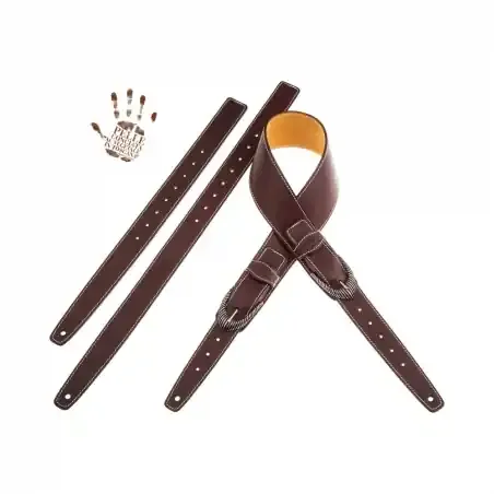 Magrabò Twin Buckle TS Core Marrone Scuro 7 cm fibbie Groove Argento