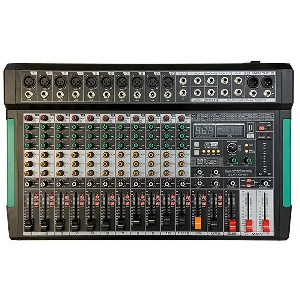 Mixer 12 Canali con Lettore MP3 e Bluetooth e Funzione Registrazione
