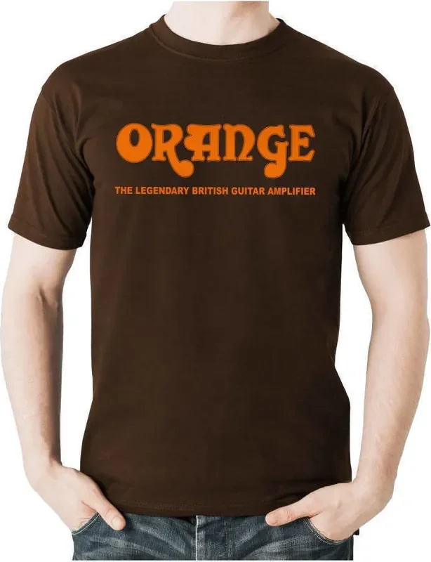 Orange T-Shirt Classic Brown L