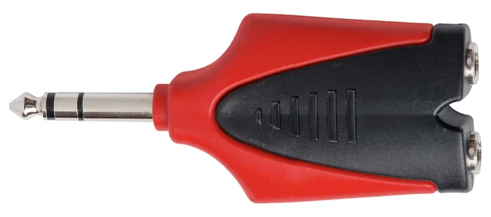 PROEL STAGE Adattatore spina 6,3 mm stereo > 2 x presa 6,3 mm stereo.