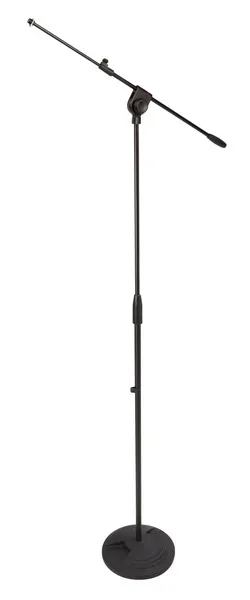 PROEL STAGE Asta professionale con giraffa telescopica per microfono, dotata di base in ghisa