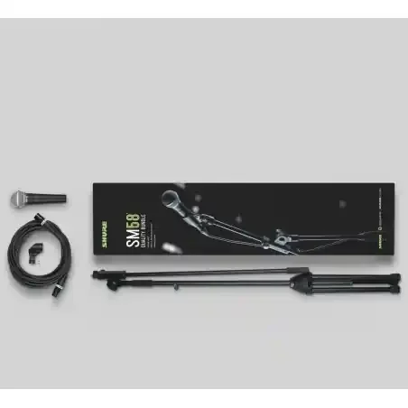 Quality Bundle SM58-KM-SOM microfono più asta – Shure