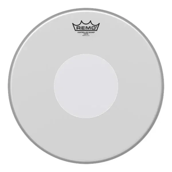 REMO PELLE 13″ CONTROLLED SOUND SABBIATA (DOT BIANCO)