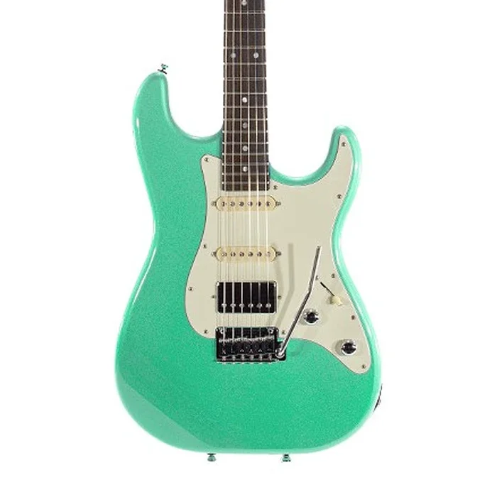 SCHECTER Custom Shop Traditional R66 Kingman HSS Sugar Green Electric Guitar (Made in USA) [Usato]