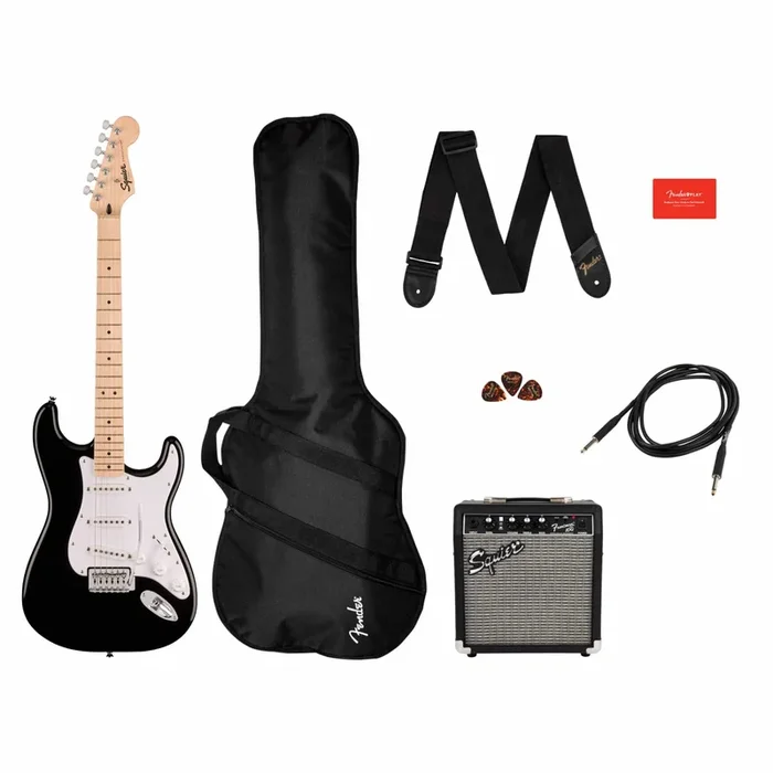 Squier Sonic Stratocaster Pack Black 10g – 230v Eu 0371720606 – WN 717669816483