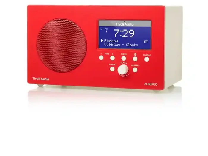 Tivoli Audio – Henry Kloss Albergo Glossy Red Radiosveglia Bluetooth Promo Stagionale