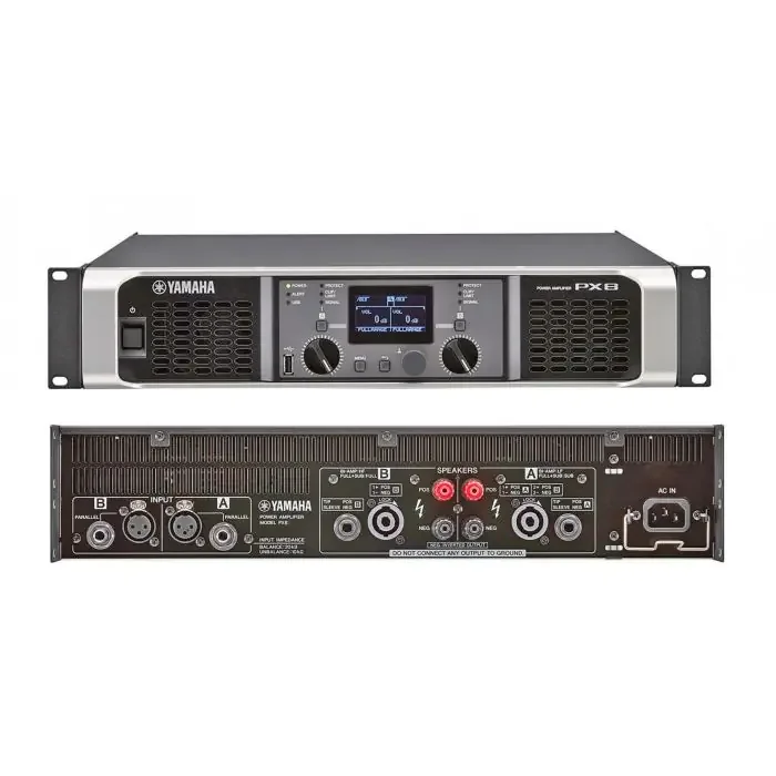Yamaha PX8 – 2×800@8ohm – 2×1050@4ohm
