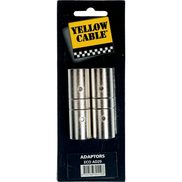Yellow Cable AD29 Adattatore XLR/XLR Maschio 2 Pcs