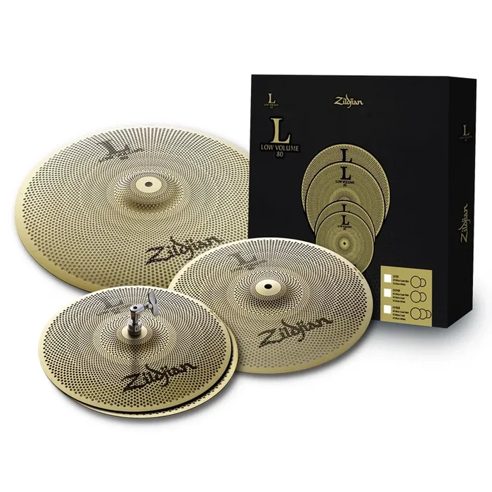 Zildjian LV348-Low Volume L80 Cymbal Pack – 13,14,18″