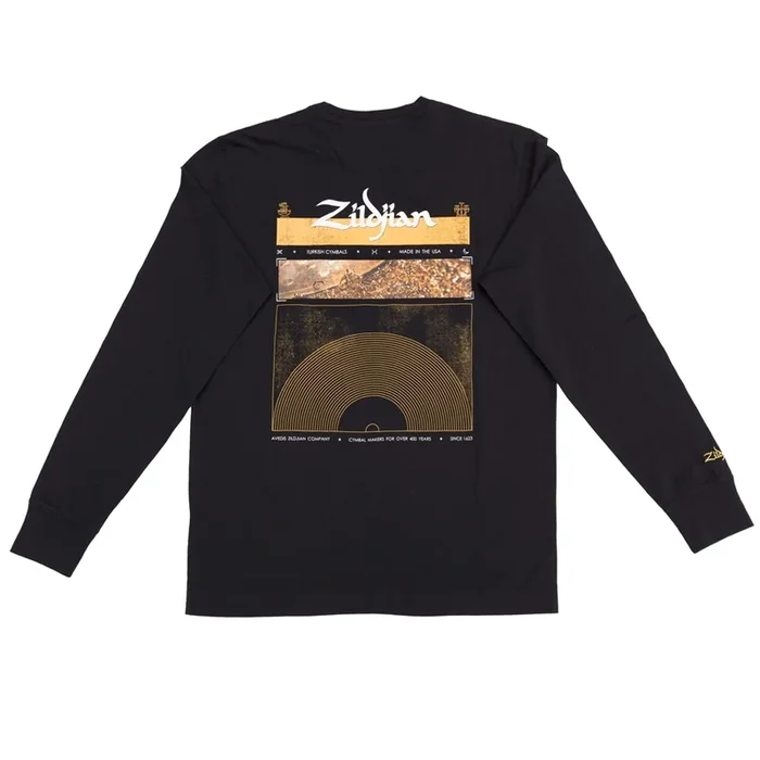 Zildjian ZALS0014 LONG SLEEVE BLACK TEE XL